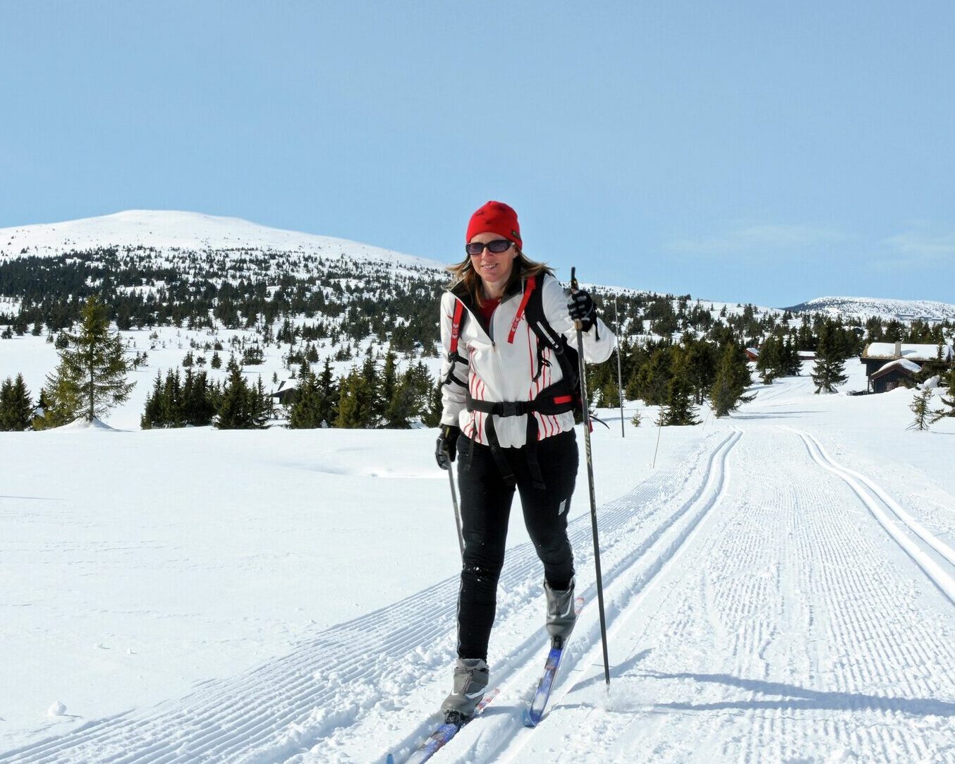 Langrenn på Sjusjøen Foto: Esben Haakenstad/Visit Lillehammer AS